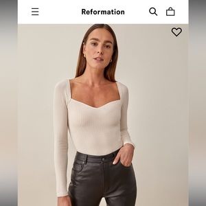 Barely worn Reformation October Knit Top Size XS